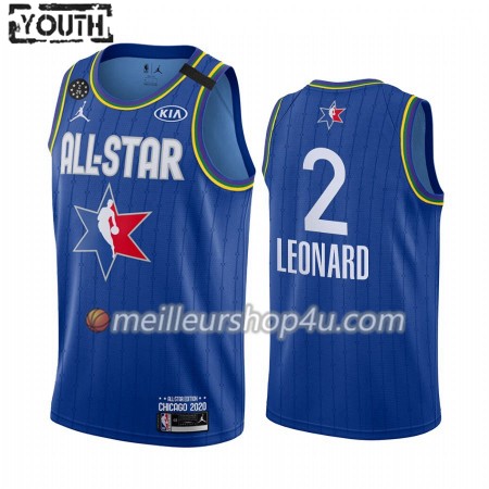 Maillot Basket Enfant Los Angeles Clippers Kawhi Leonard 2 2020 All-Star Jordan Brand Bleu Swingman